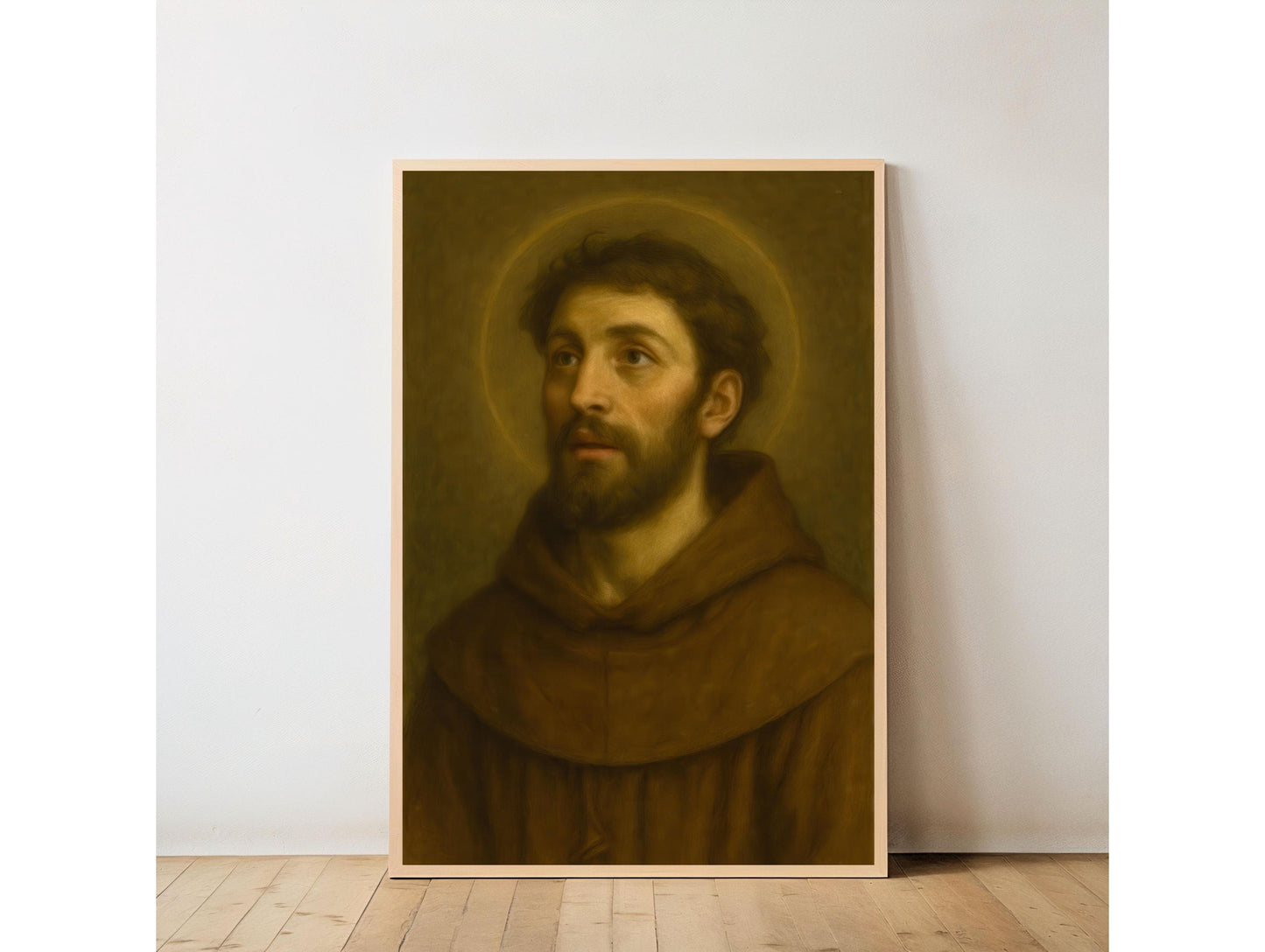 Saint Francis of Assisi Print: Catholic Monastery Style Christian Wall Art ⬇️ Digital Download