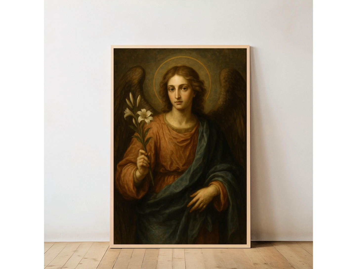 Archangel Gabriel Print: Catholic Annunciation Christian Wall Art ⬇️ Digital Download