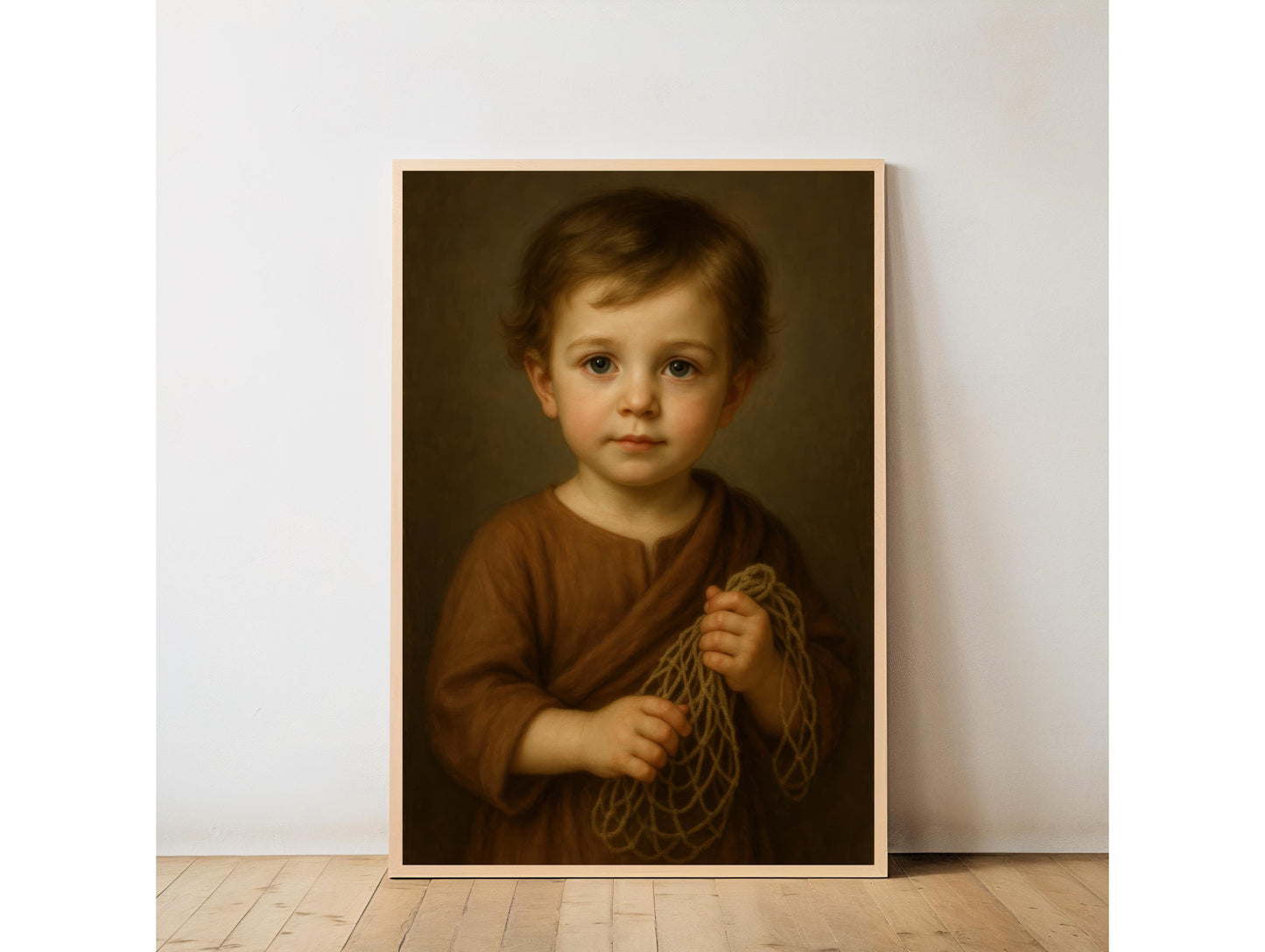 Baby Saint Peter Art: Catholic Nursery Decor, Fisherman Apostle ⬇️ Digital Download