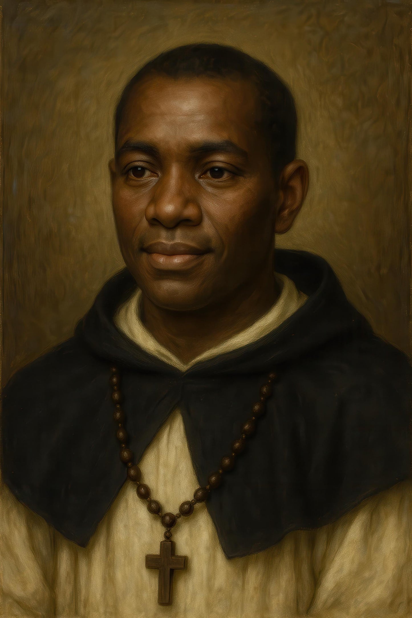 Saint Martin de Porres Portrait: Catholic Christian Wall Art, Dominican Brother ⬇️ Digital Download