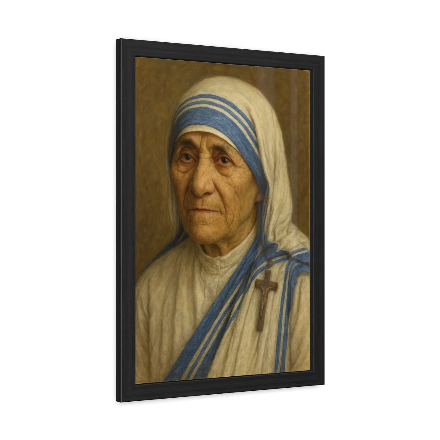 Inspirational Framed Posters, Saint Mother Teresa Art, Motivational Decor, Home Office Wall Art, Gift for Faith and Love