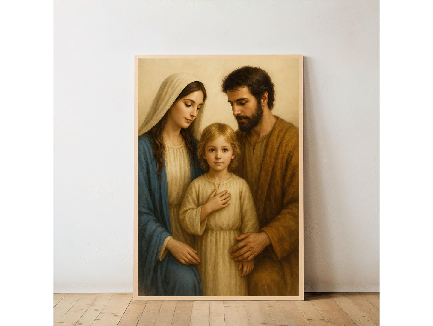 Holy Family Art Print: Catholic Christian Wall Art Home Decor ⬇️ Digital Download