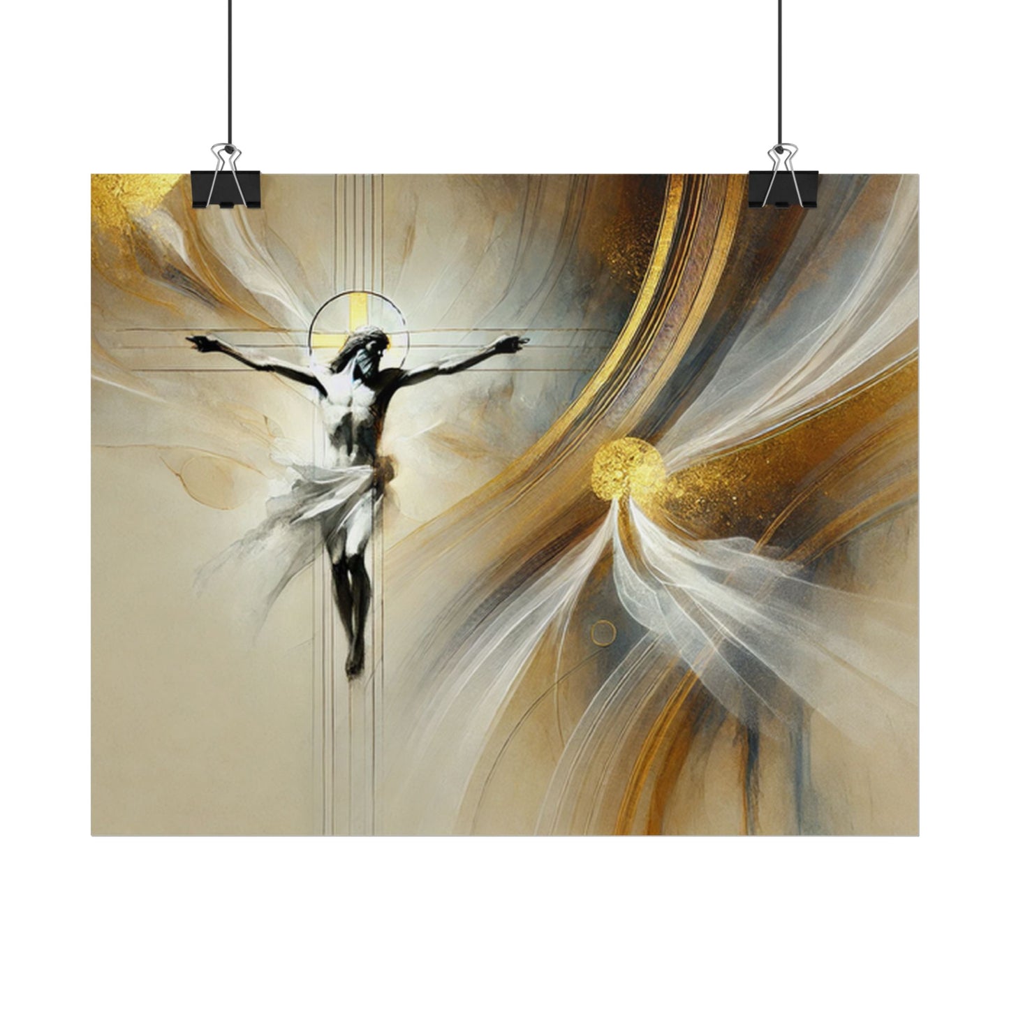 Sacred rolled posters, spiritual wall art, divine decor, Christian artwork, religious home decoration