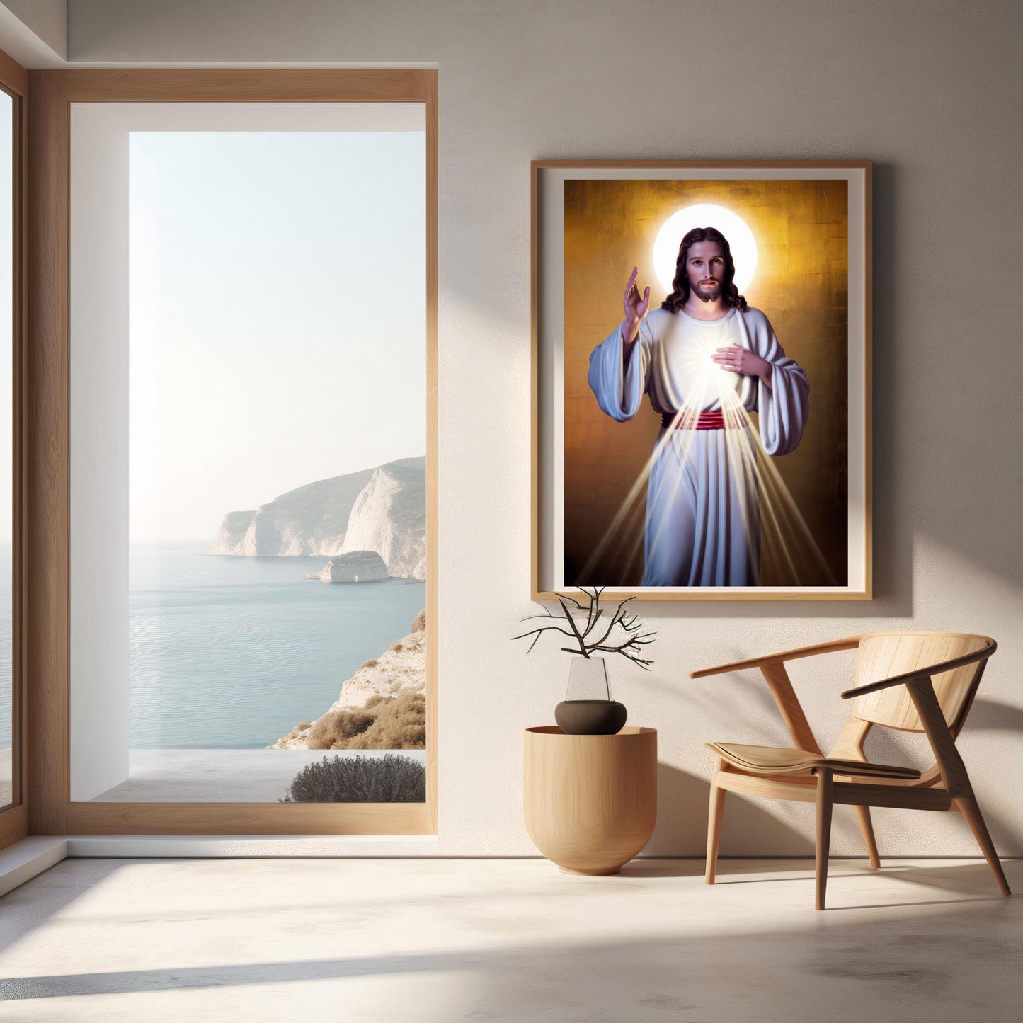 Divine Mercy Jesus Printable Wall Art: Catholic Divine Mercy Image, Christian Religious Wall Decor, Sacred Jesus Poster ⬇️ Digital Download
