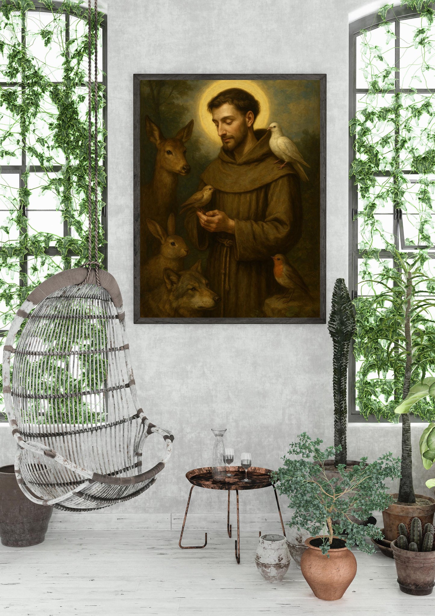 St Francis of Assisi Print: Catholic Art for Animal Lovers ⬇️ Digital Download