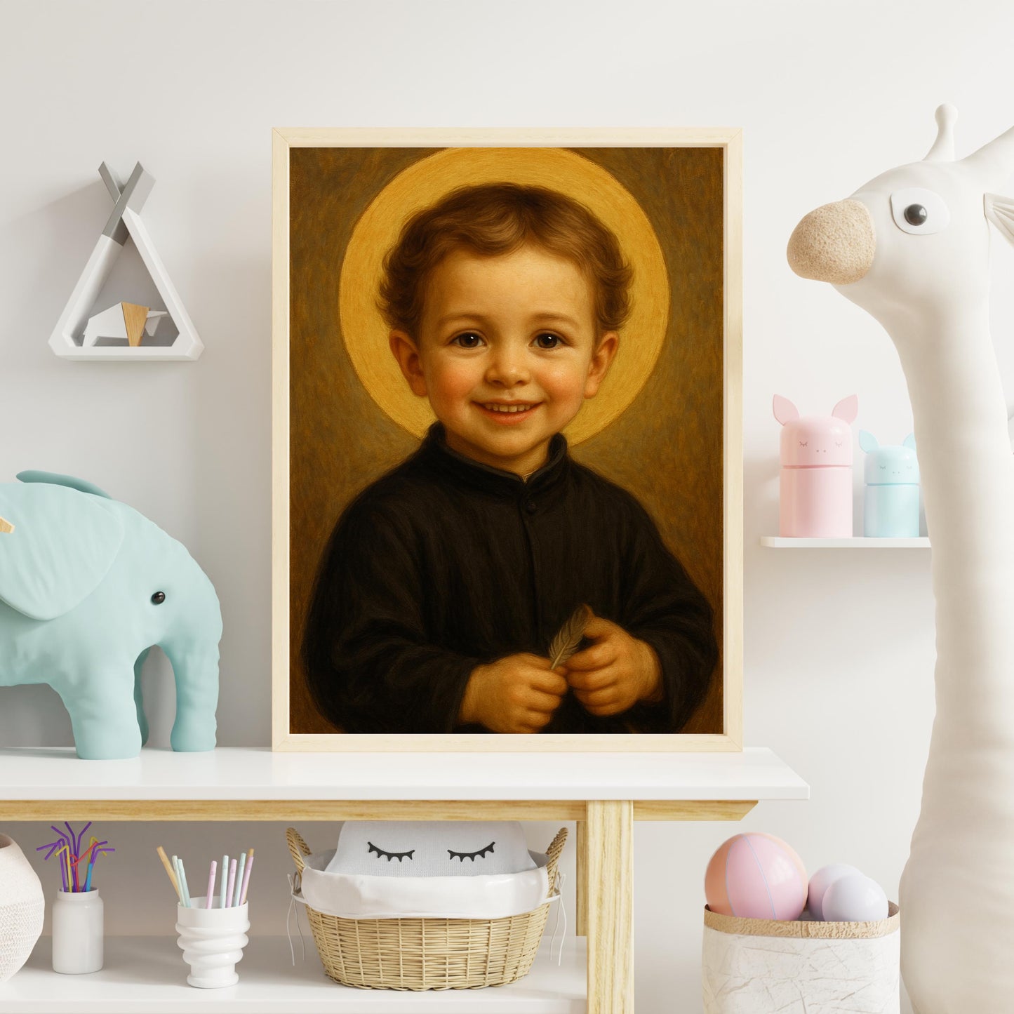 Philip Neri Art Print: Baby Saint Philip Neri Catholic Nursery Decor, Baptism, Baby Shower Faith Gift (Digital Download