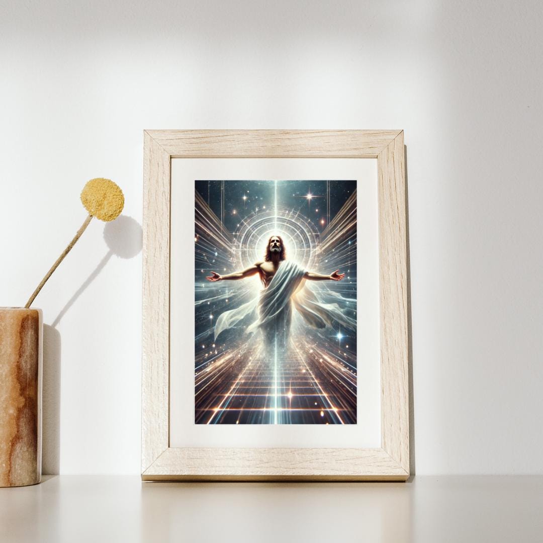 Jesus Risen Art: Easter Wall Decor Christian Wall Art ⬇️ Digital Download