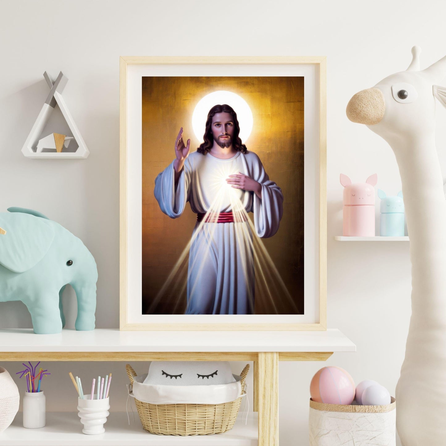 Divine Mercy Jesus Printable Wall Art: Catholic Divine Mercy Image, Christian Religious Wall Decor, Sacred Jesus Poster ⬇️ Digital Download