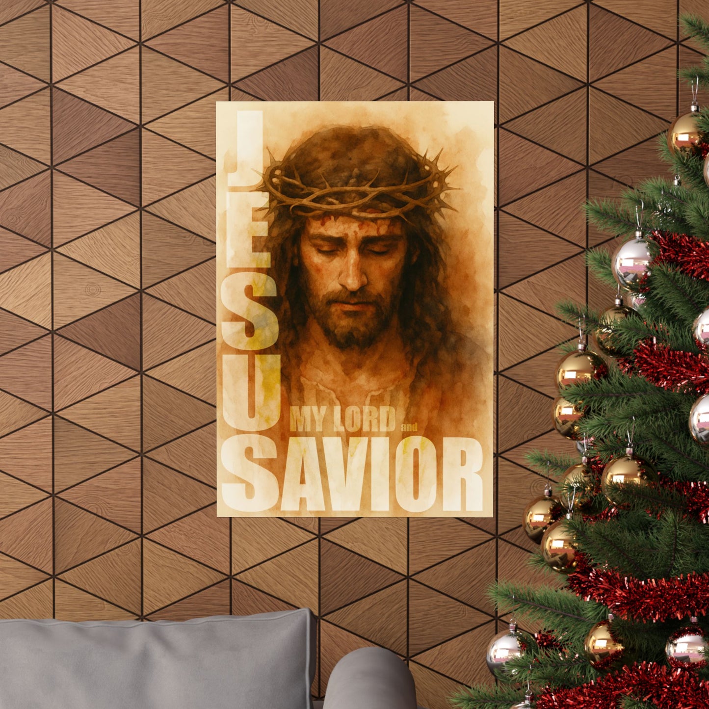 Christian Wall Art, Matte Vertical Posters, Jesus My Lord and Savior, Inspirational Print, Religious Home Decor, Faith Gifts, Religious