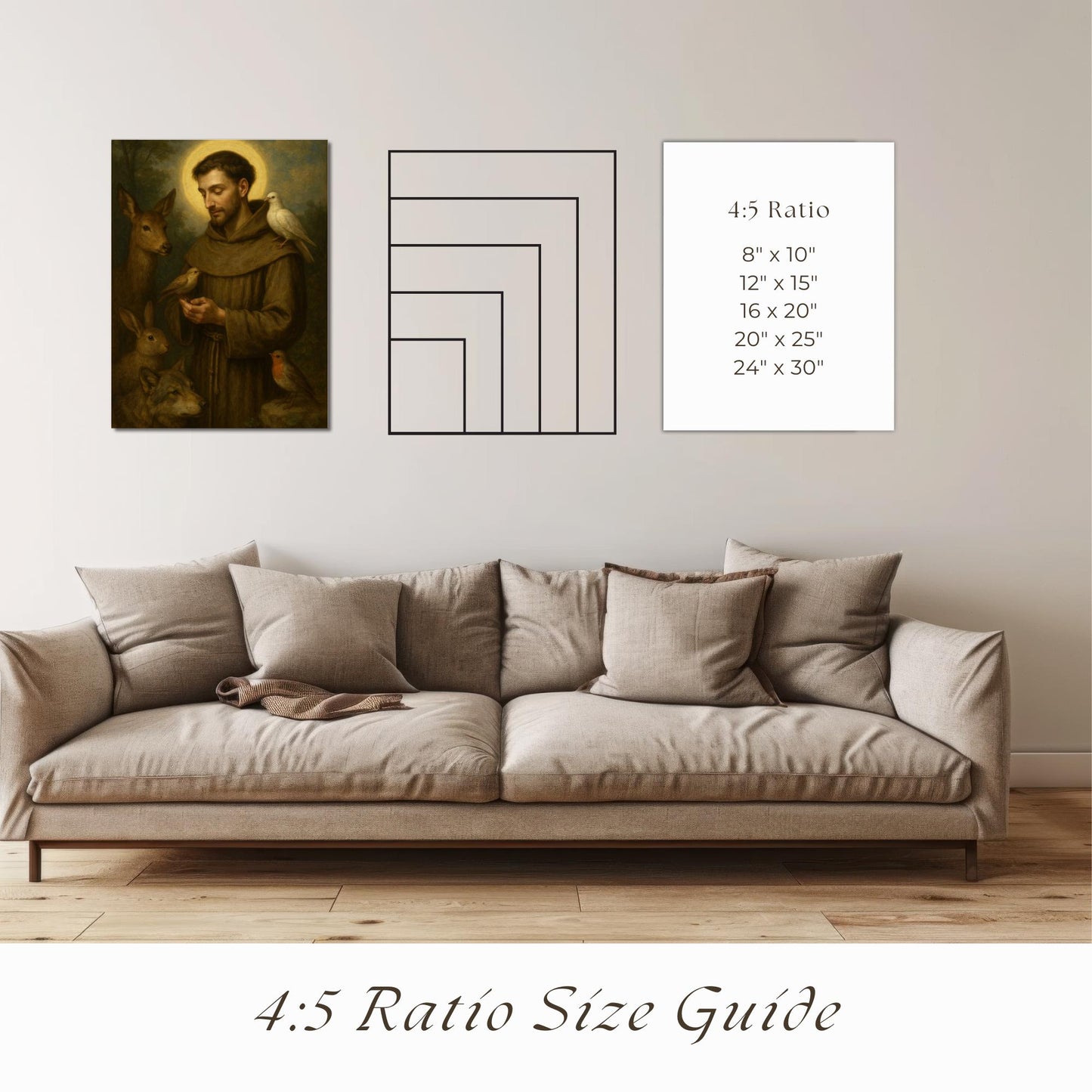 St Francis of Assisi Print: Catholic Art for Animal Lovers ⬇️ Digital Download