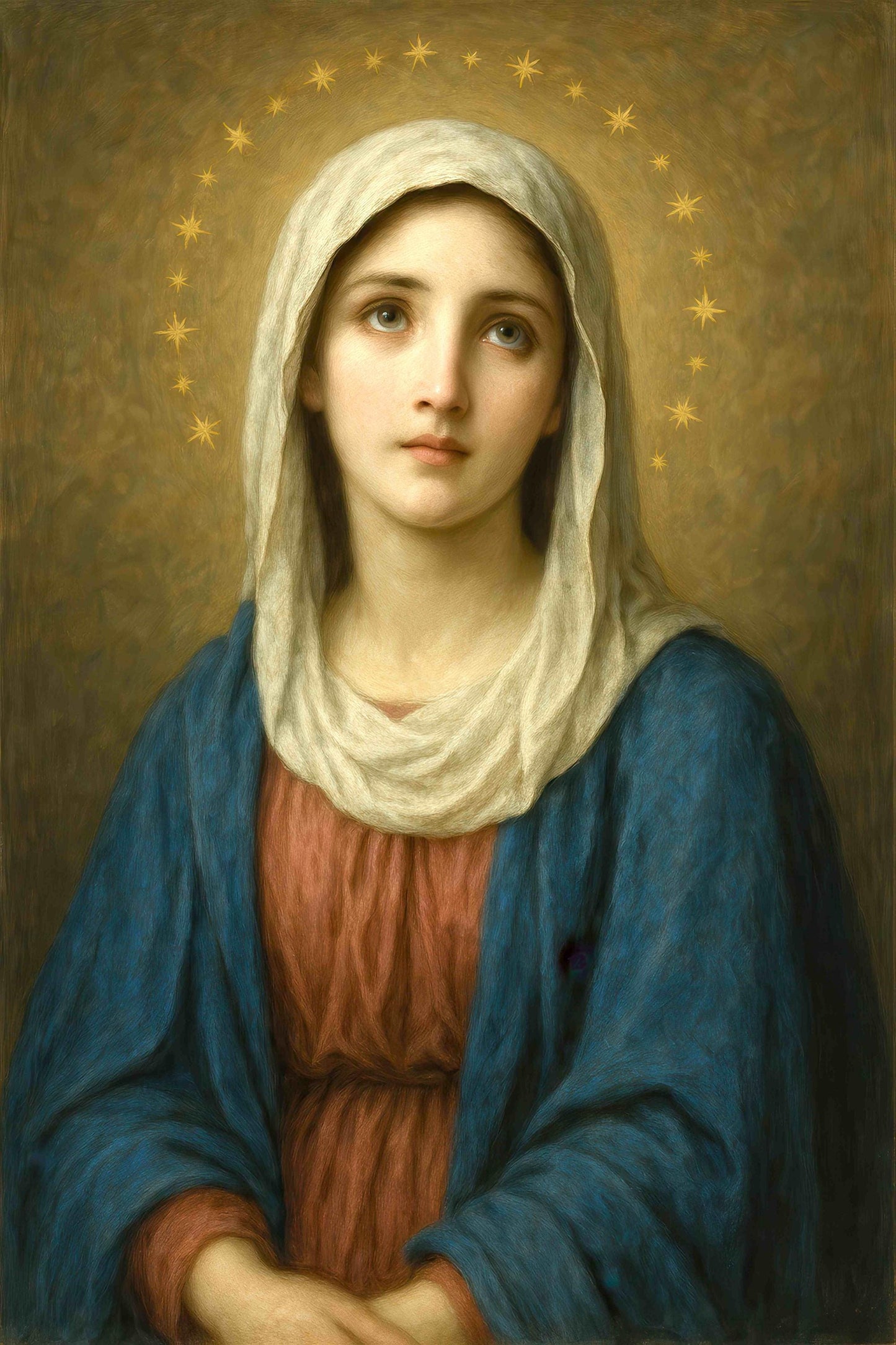 Virgin Mary Printable Portrait: Catholic Home Decor, Christian Wall Art ⬇️ Digital Download