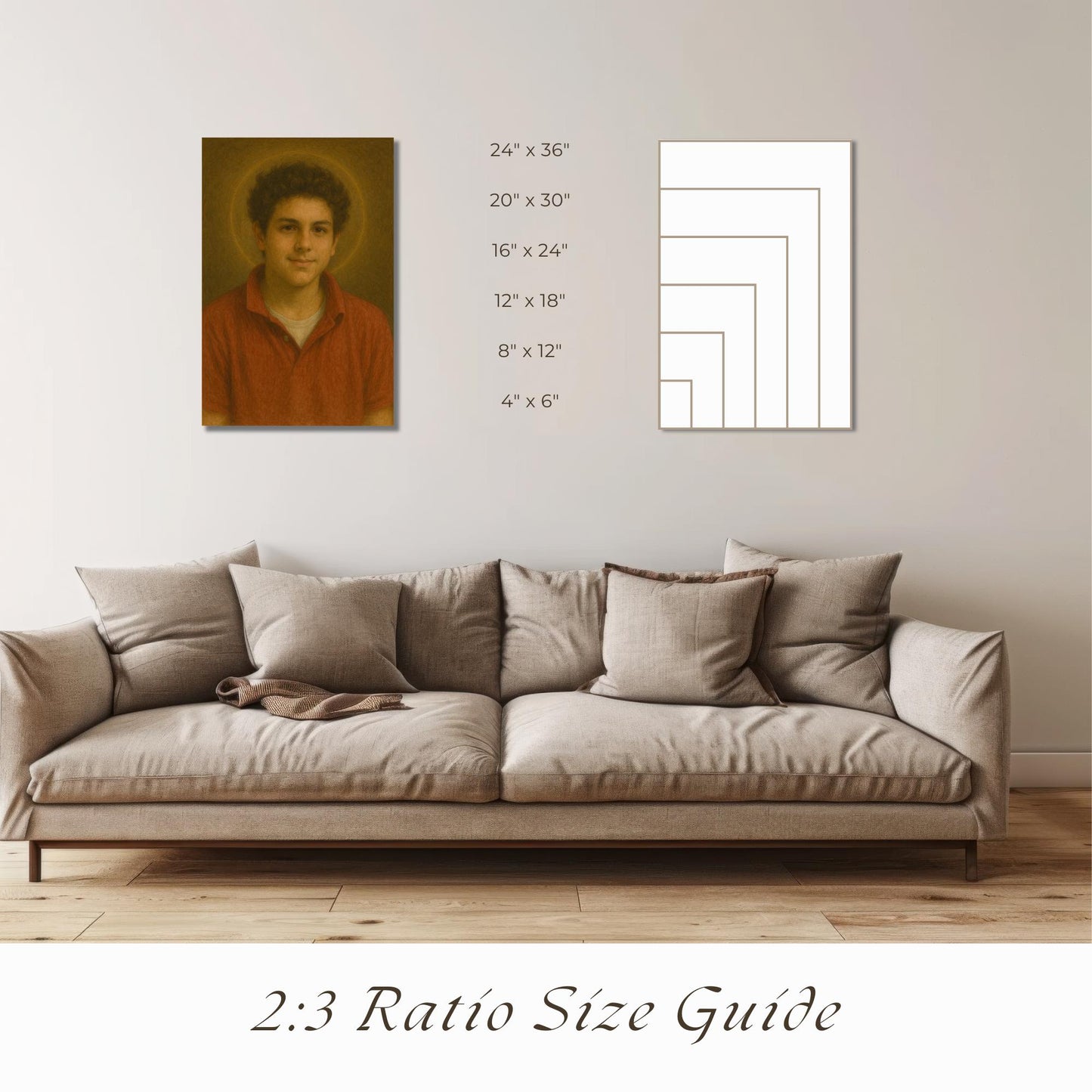 Saint Carlo Acutis Portrait: Modern Catholic Christian Art Print ⬇️ Digital Download