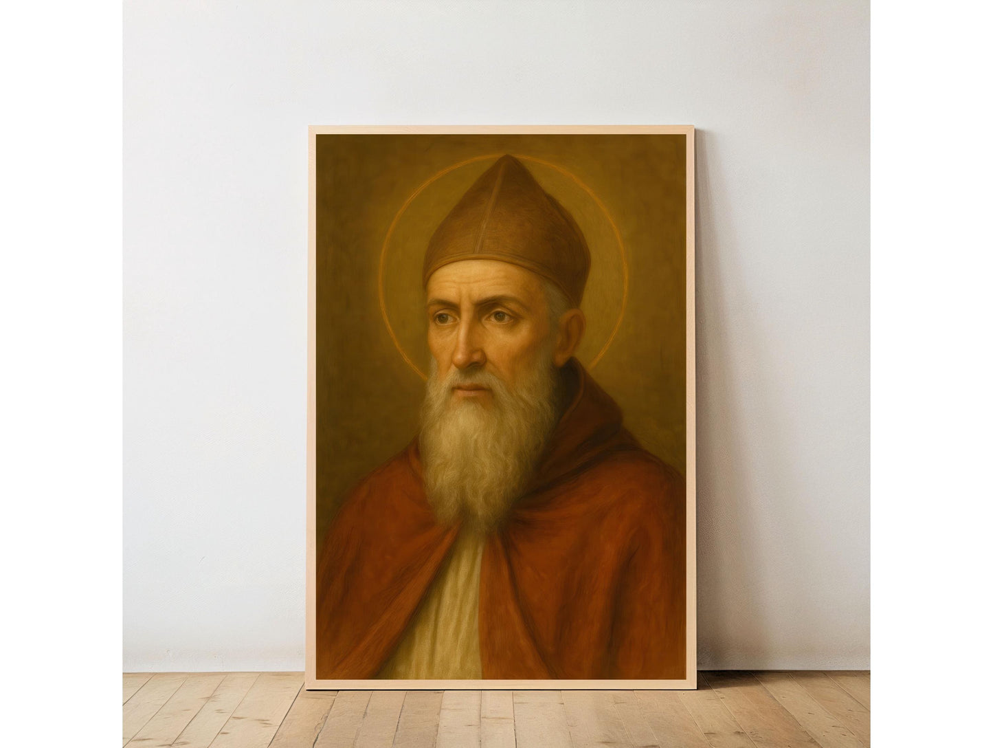 Saint Augustine Art Print: Catholic Church Office Christian Wall Art Decor ⬇️ Digital Download