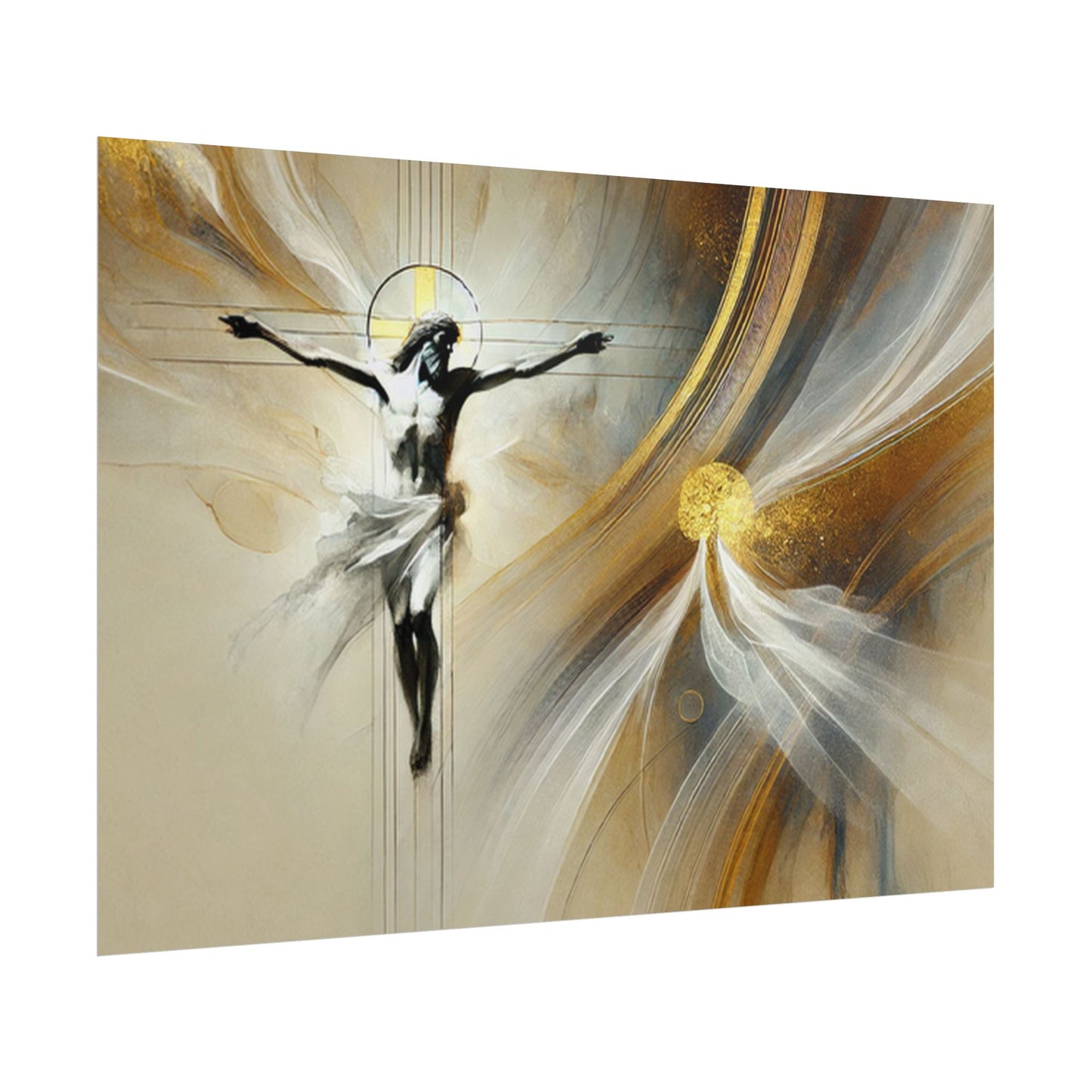 Sacred rolled posters, spiritual wall art, divine decor, Christian artwork, religious home decoration