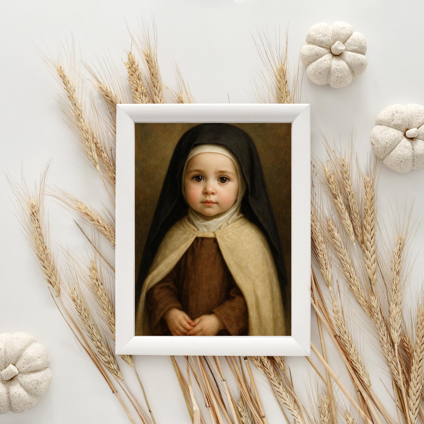 Teresa of Avila Print: Baby Saint Teresa of Avila Catholic Nursery Decor, Baptism, Baby Shower Art Print Gift ⬇️ Digital Download