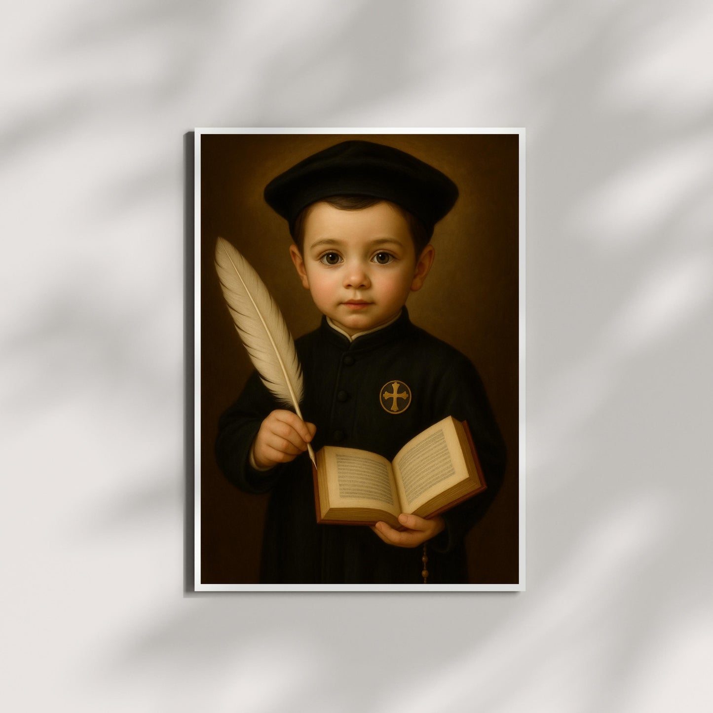 Saint Ignatius Art Print: Baby Saint Ignatius of Loyola Catholic Nursery Decor, Baptism, Baby Shower Faith Gift ⬇️ Digital Download