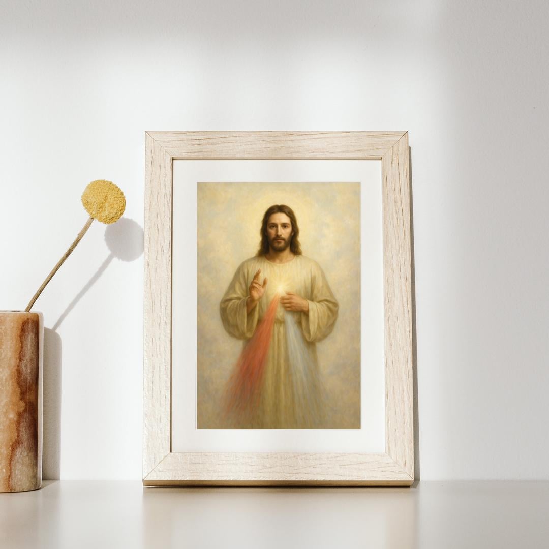 Divine Mercy Jesus Poster: Catholic Decor Christian Wall Art Faith Gift ⬇️ Digital Download