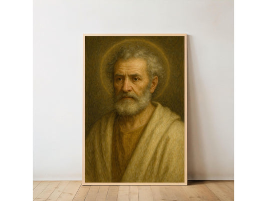 Saint Peter Portrait: Catholic Home Decor, Religious Art ⬇️ Digital Download