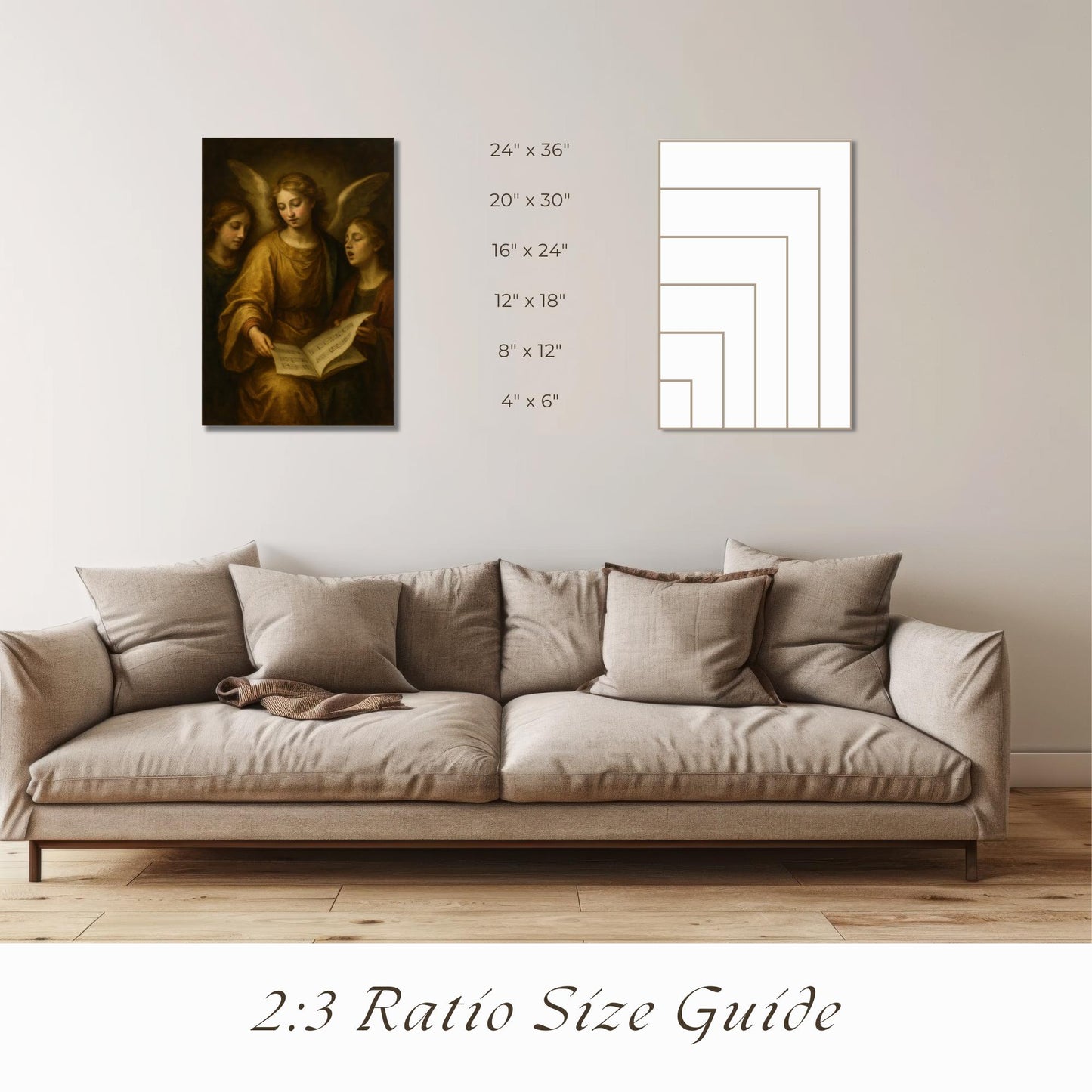 Singing Angels Print: Angelic Choir, Christian Wall Art Home Decor ⬇️ Digital Download