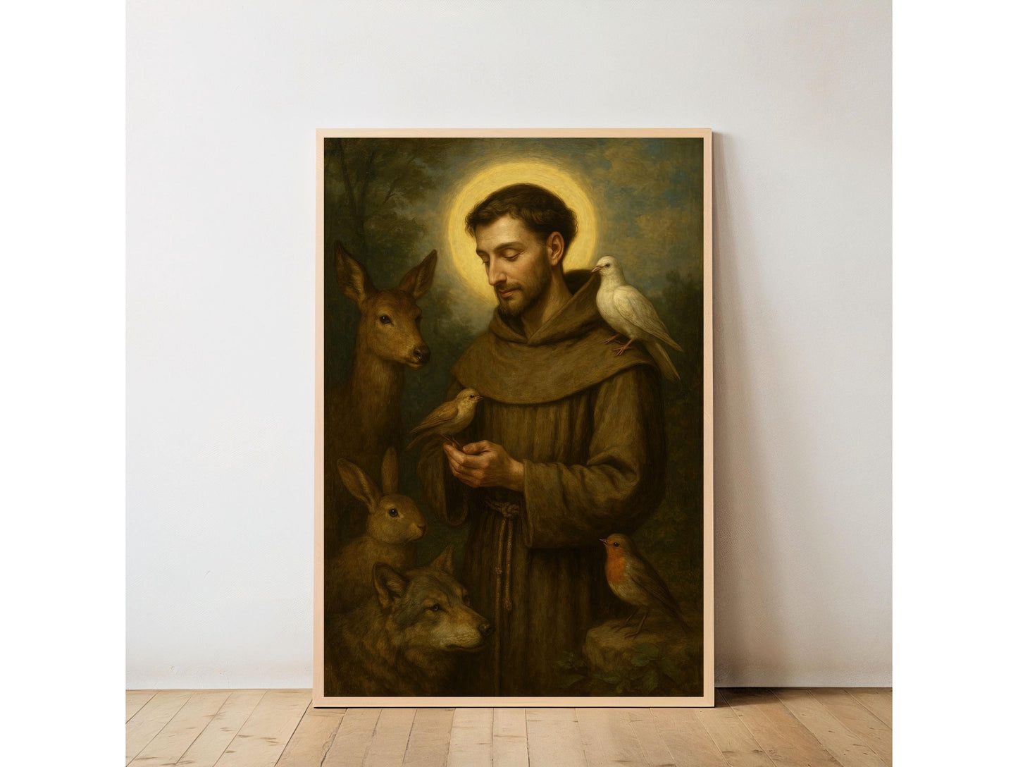 St Francis of Assisi Print: Catholic Art for Animal Lovers ⬇️ Digital Download