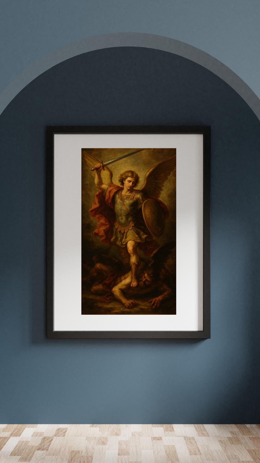 Archangel Michael Print: Angel Warrior Artwork ⬇️ Digital Download