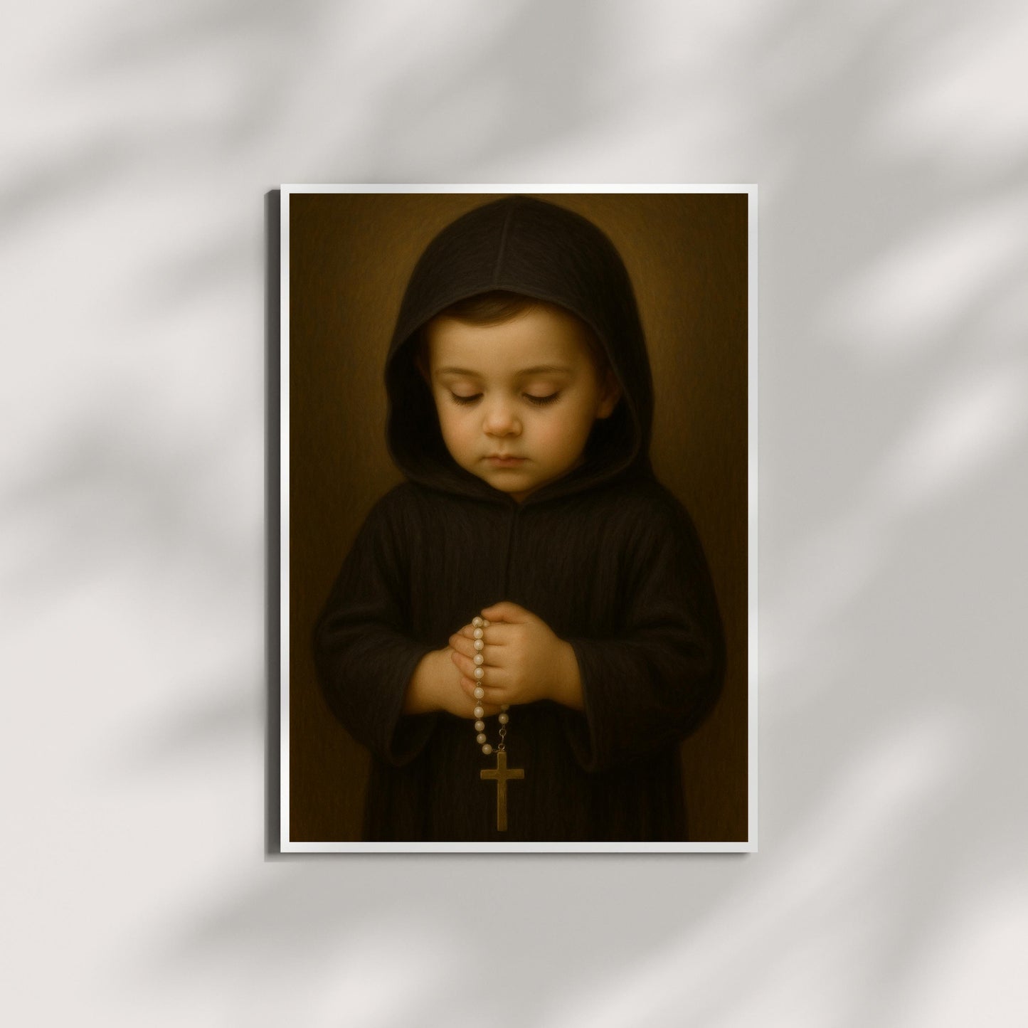 Saint Charbel Art Print: Baby Saint Charbel Catholic Nursery Decor, Baptism, Baby Shower Faith Gift ⬇️ Digital Download