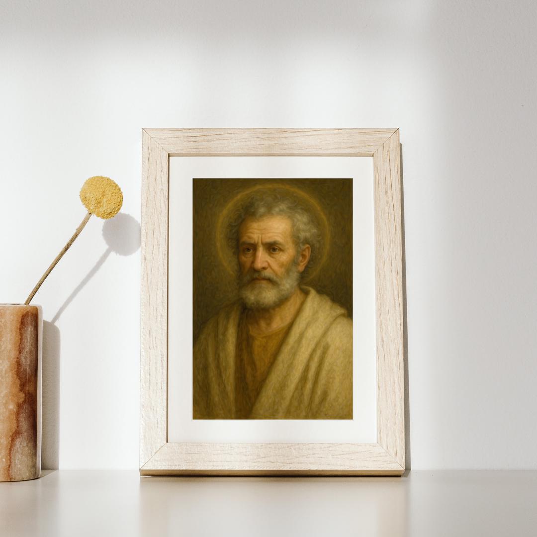 Saint Peter Portrait: Catholic Home Decor, Religious Art ⬇️ Digital Download