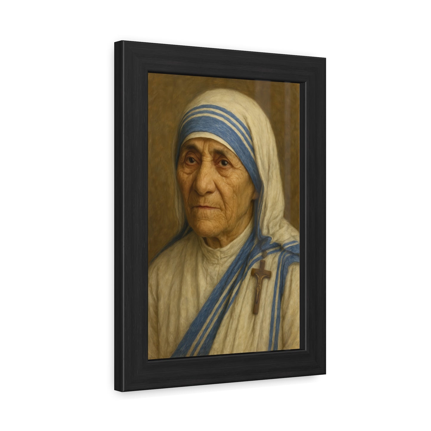 Inspirational Framed Posters, Saint Mother Teresa Art, Motivational Decor, Home Office Wall Art, Gift for Faith and Love