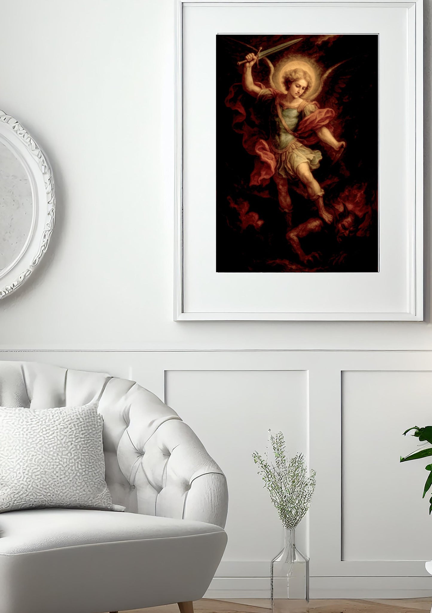 Archangel Michael Print: Catholic Warrior Christian Wall Art ⬇️ Digital Download