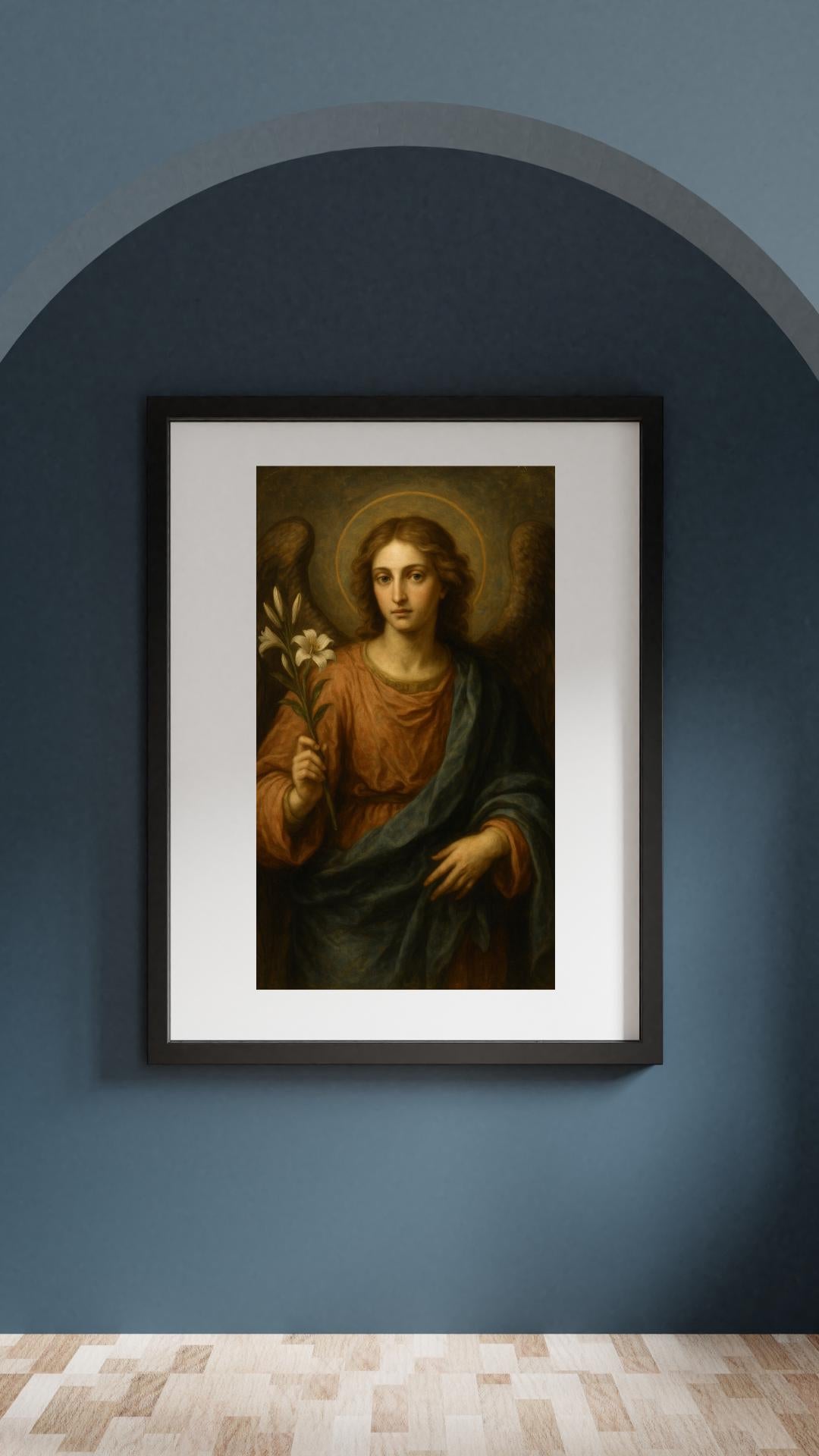 Archangel Gabriel Print: Catholic Annunciation Christian Wall Art ⬇️ Digital Download
