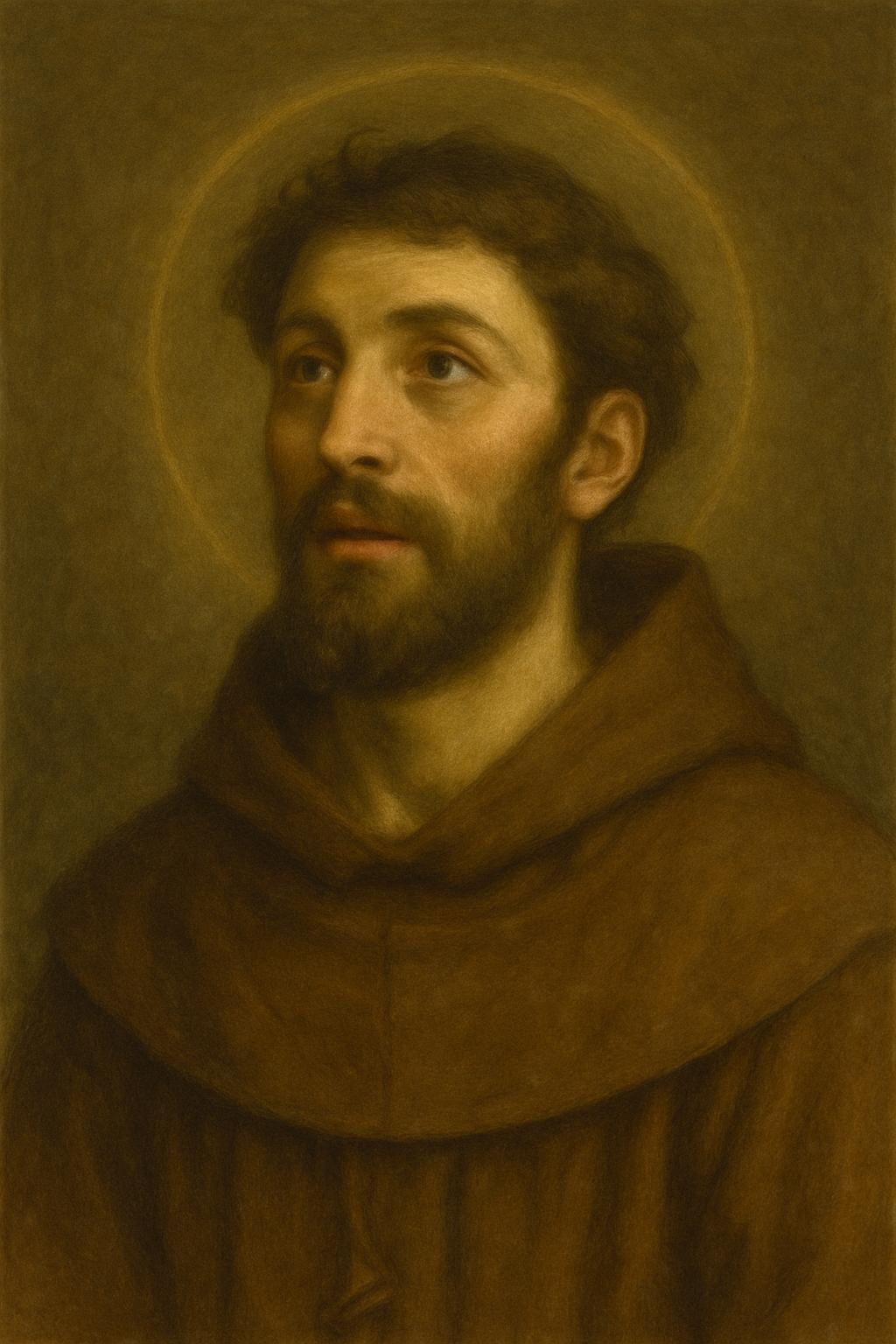 Saint Francis of Assisi Print: Catholic Monastery Style Christian Wall Art ⬇️ Digital Download