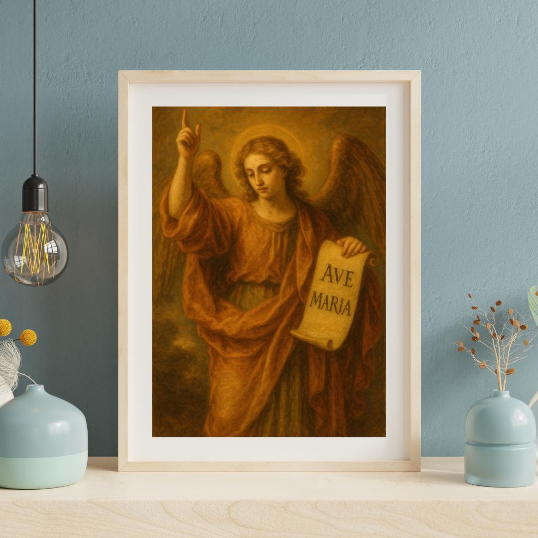 Archangel Gabriel Print: Religious Angelic Christian Wall Art ⬇️ Digital Download