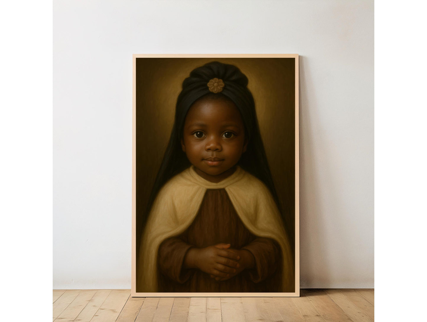 Saint Bakhita Art Print: Baby Saint Josephine Bakhita Catholic Nursery Decor, Baptism, Baby Shower Gift ⬇️ Digital Download
