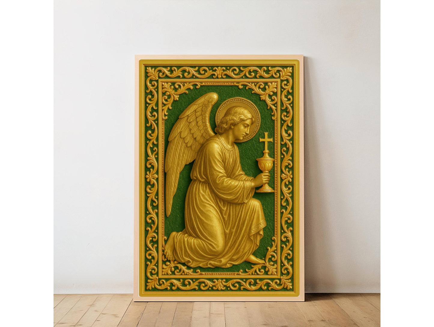 Guardian Angel Religious Art Print: Christian Wall Art Home Decor