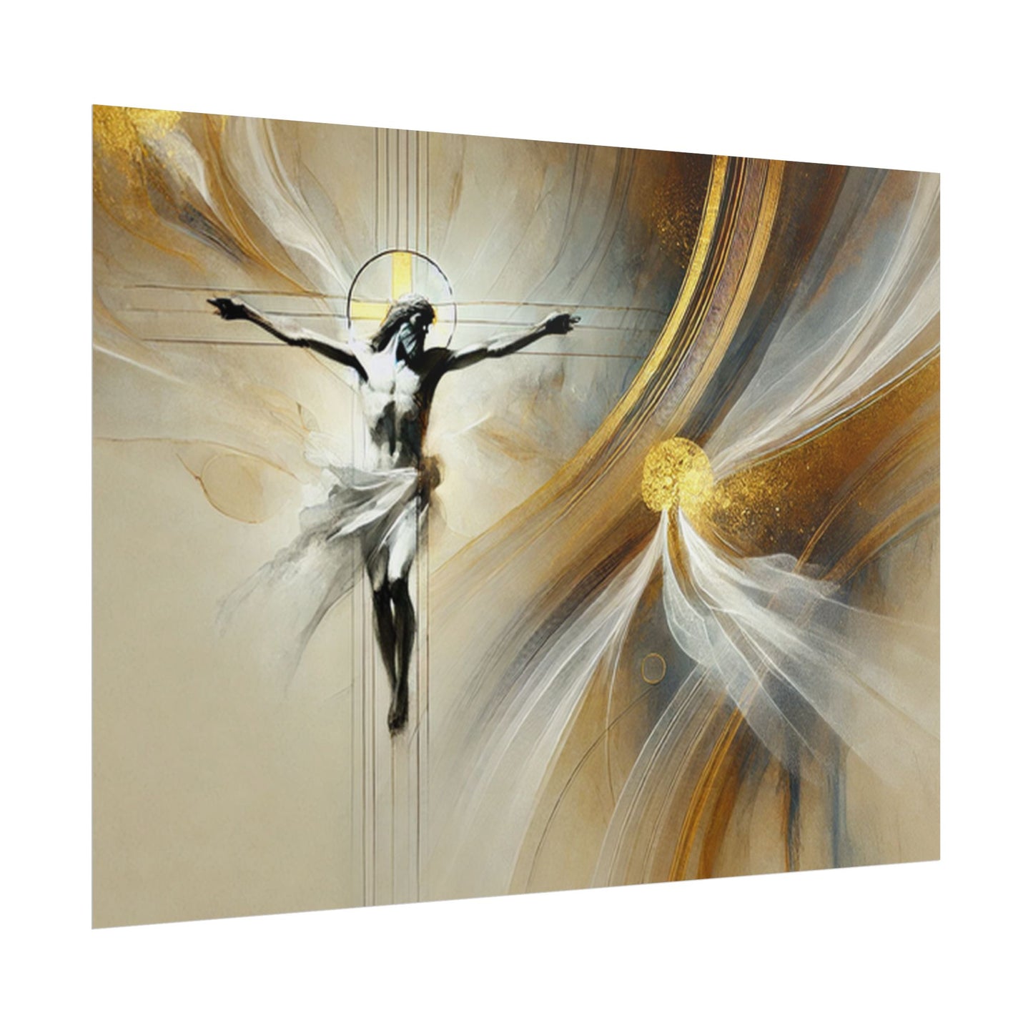 Sacred rolled posters, spiritual wall art, divine decor, Christian artwork, religious home decoration
