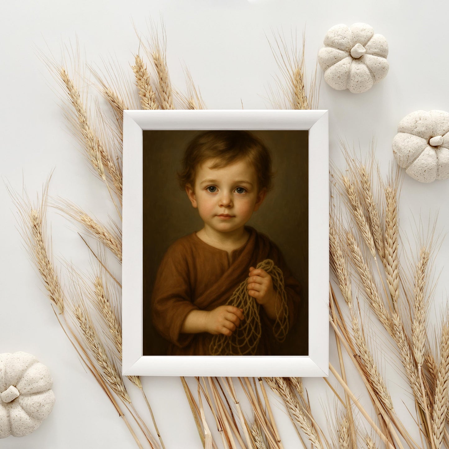 Baby Saint Peter Art: Catholic Nursery Decor, Fisherman Apostle ⬇️ Digital Download
