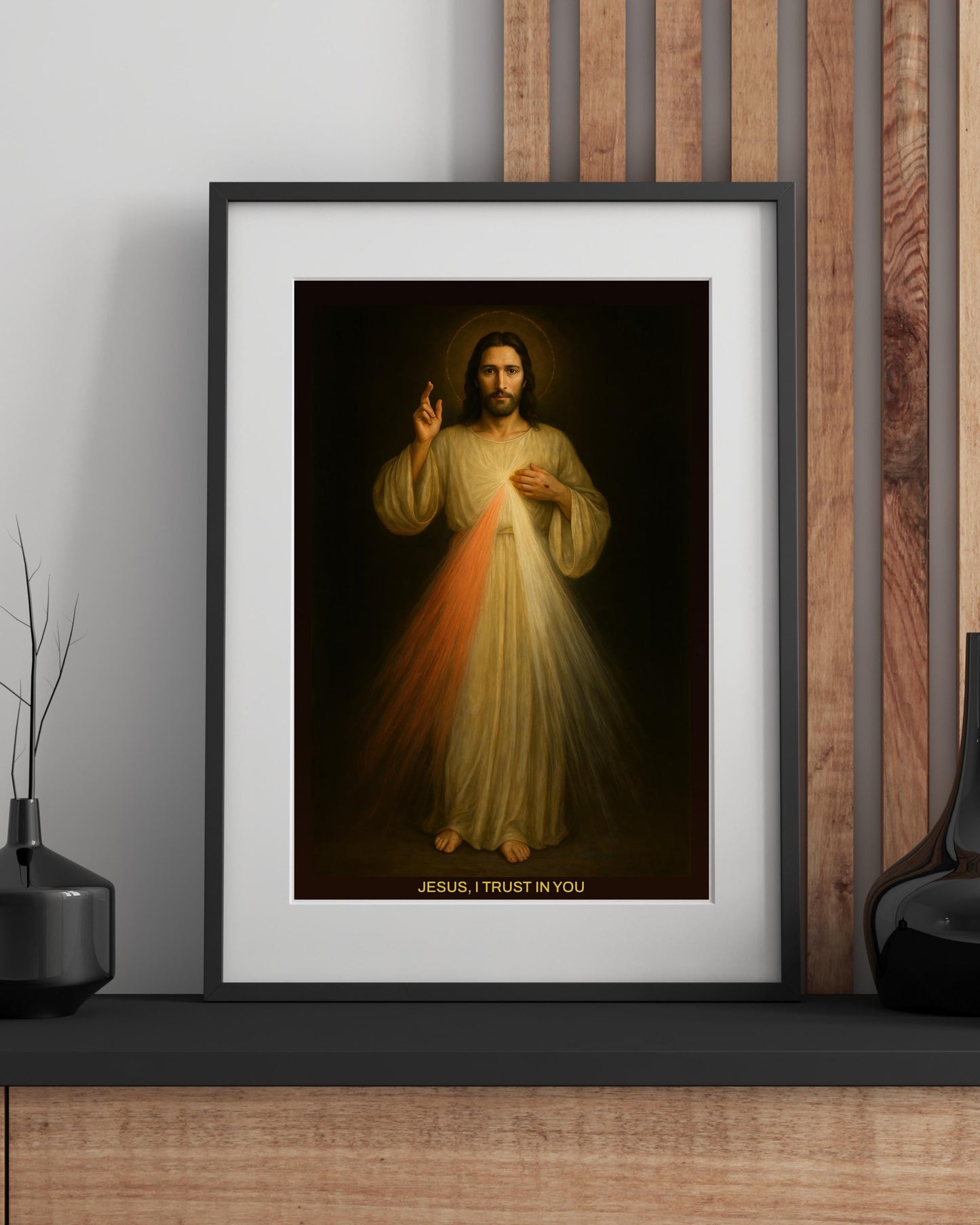 Divine Mercy Jesus Print: Full Length Catholic Christian Wall Art ⬇️ Digital Download