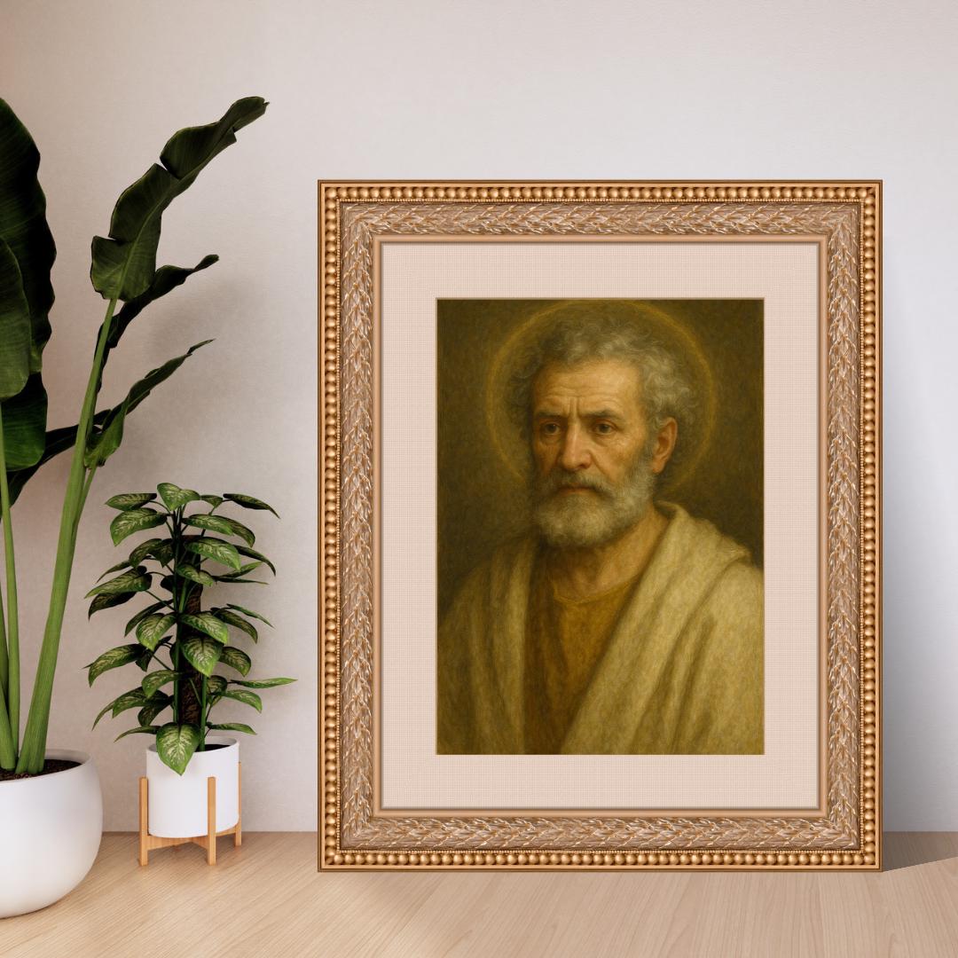 Saint Peter Portrait: Catholic Home Decor, Religious Art ⬇️ Digital Download
