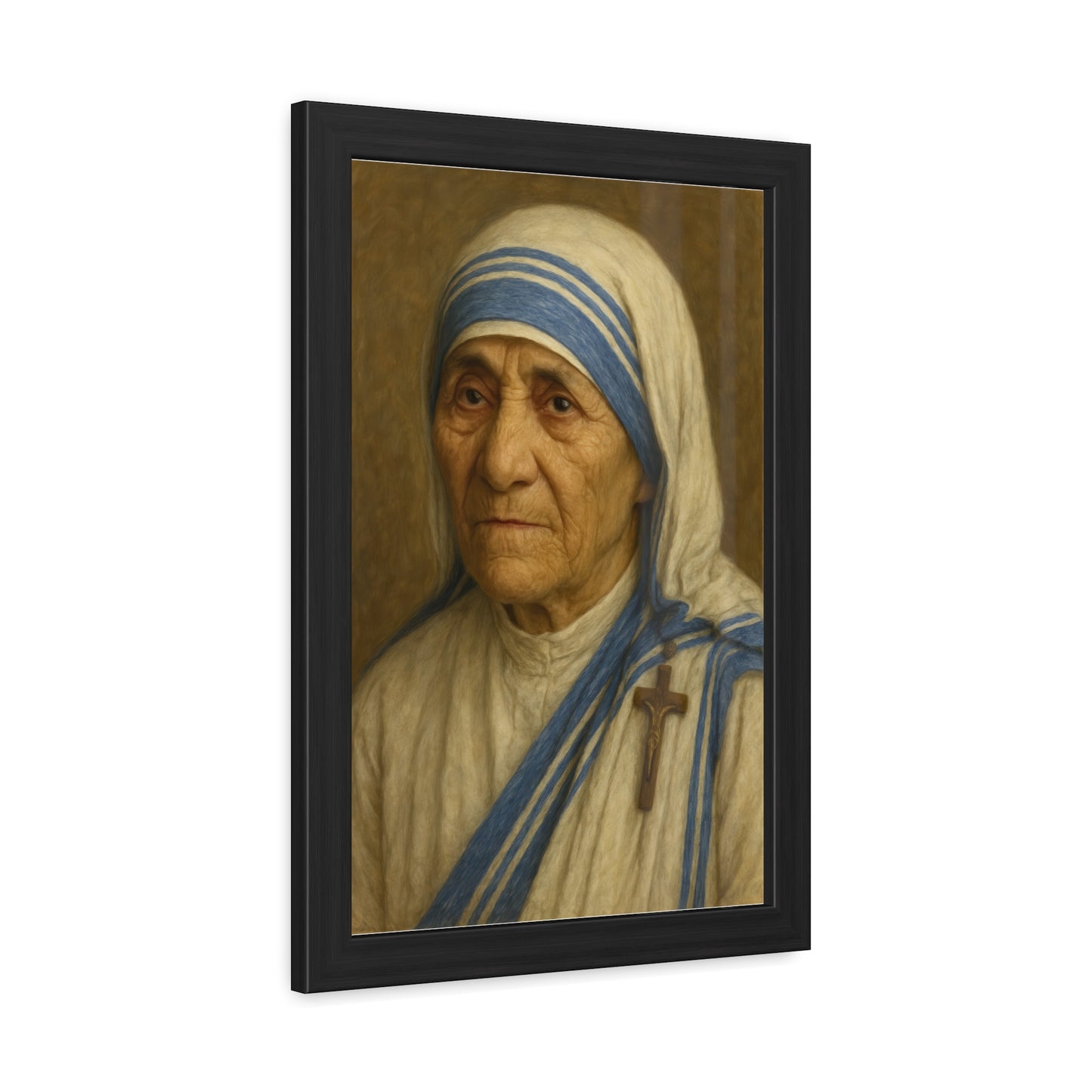 Inspirational Framed Posters, Saint Mother Teresa Art, Motivational Decor, Home Office Wall Art, Gift for Faith and Love