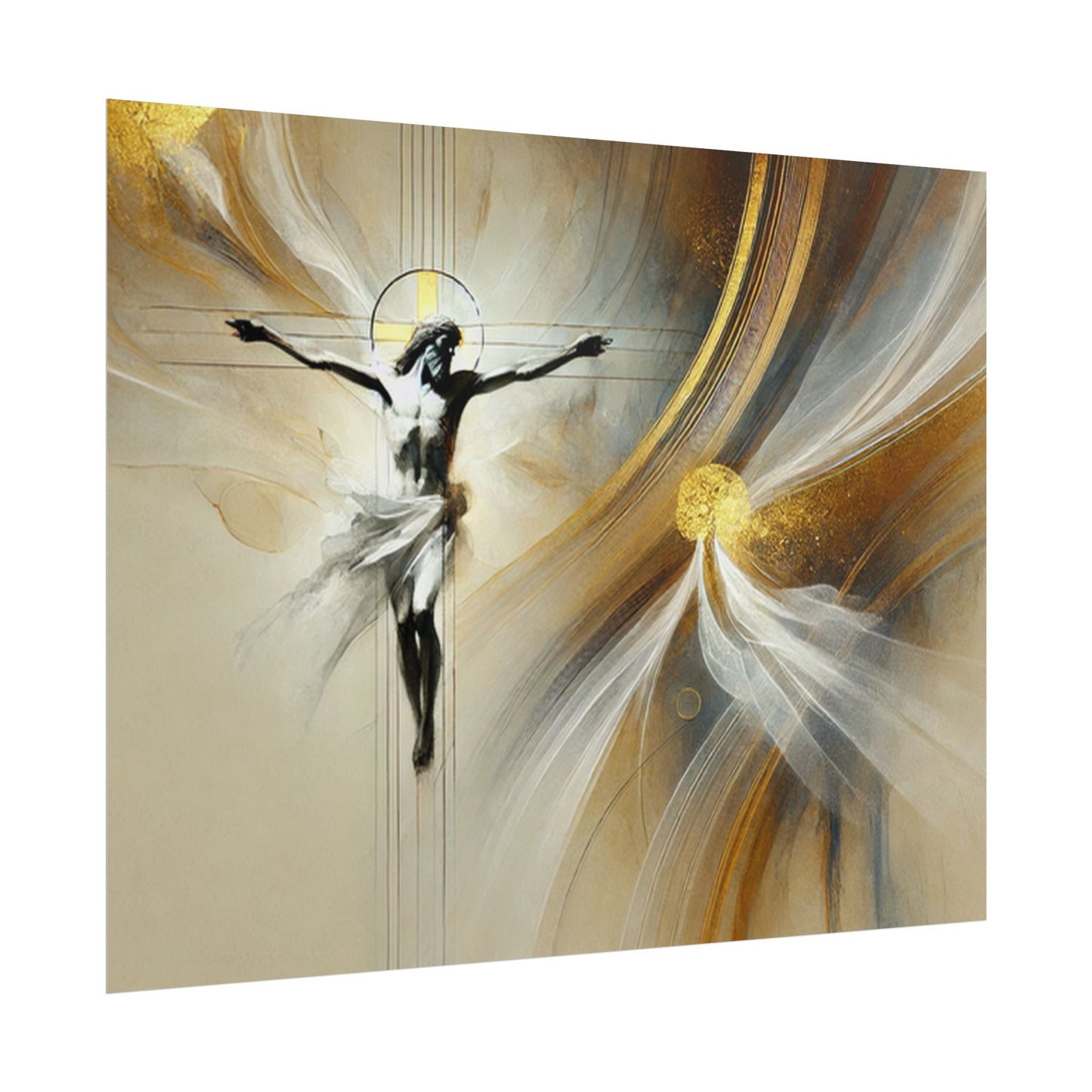 Sacred rolled posters, spiritual wall art, divine decor, Christian artwork, religious home decoration