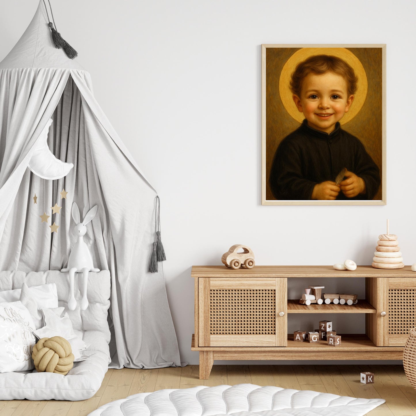 Philip Neri Art Print: Baby Saint Philip Neri Catholic Nursery Decor, Baptism, Baby Shower Faith Gift (Digital Download