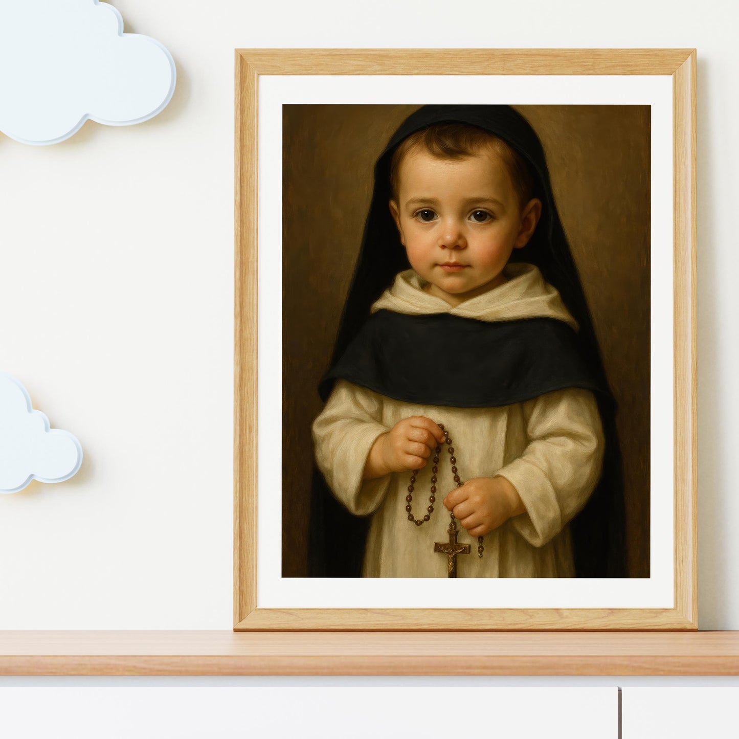 Saint Dominic Print: Catholic Nursery Decor, Rosary Gift, Baptism Gift ⬇️ Digital Download