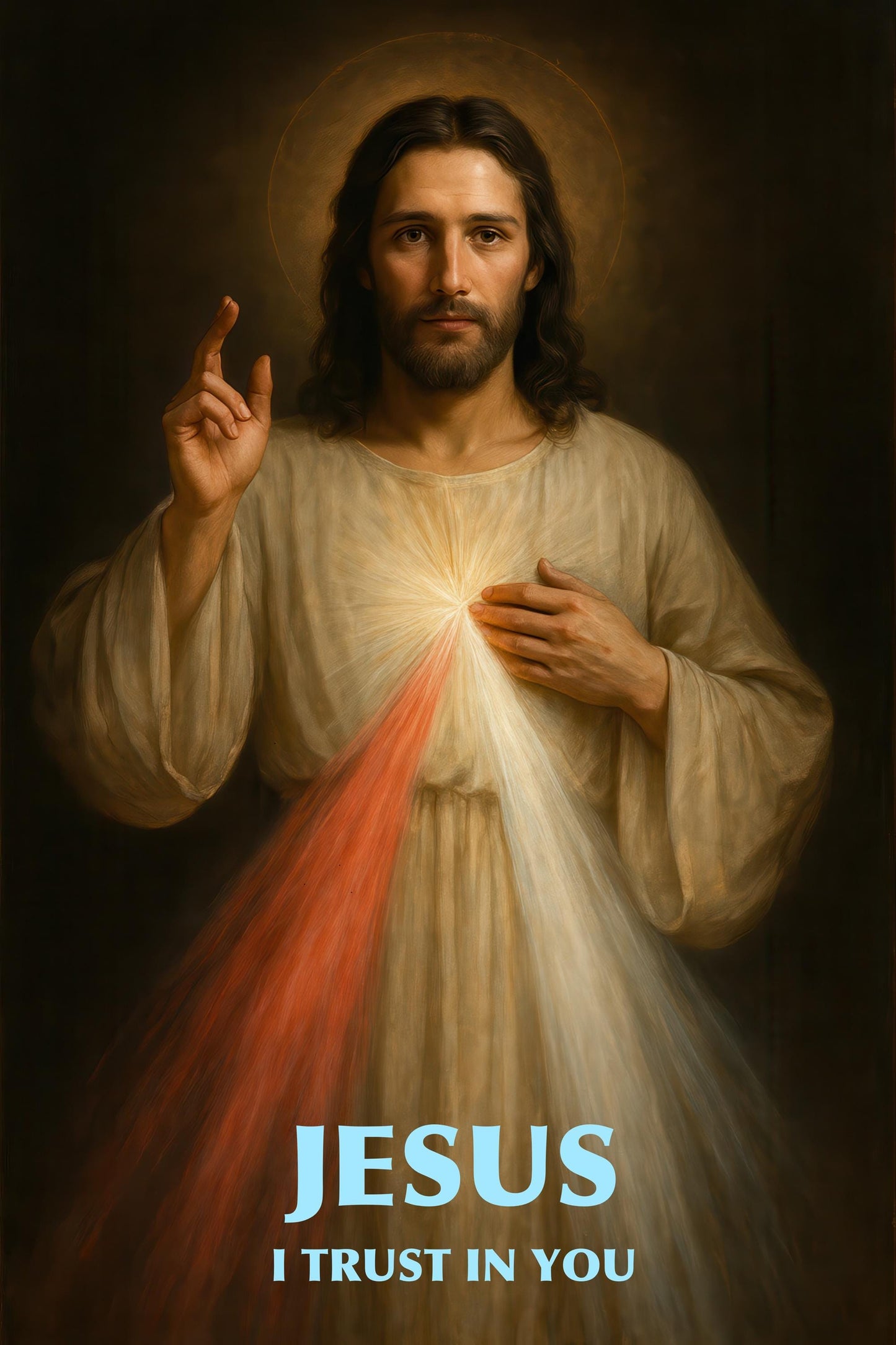 Divine Mercy Jesus Print: Catholic Home Decor, Christian Wall Art ⬇️ Digital Download