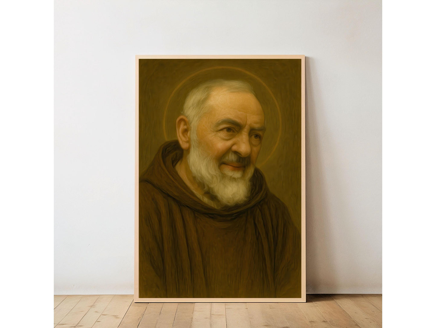 Saint Padre Pio Portrait: Catholic Home Decor, Christian Wall Art ⬇️ Digital Download