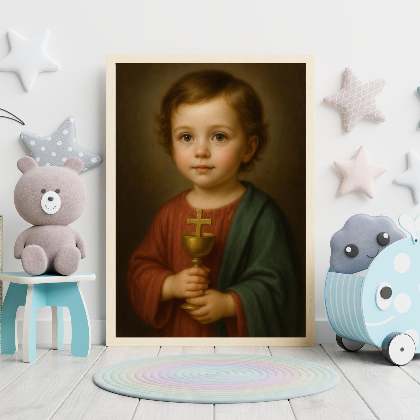 Saint John Print: Baby Saint John the Apostle Catholic Nursery Decor, Baptism Gift, Faith Family Home Decor ⬇️ Digital Download