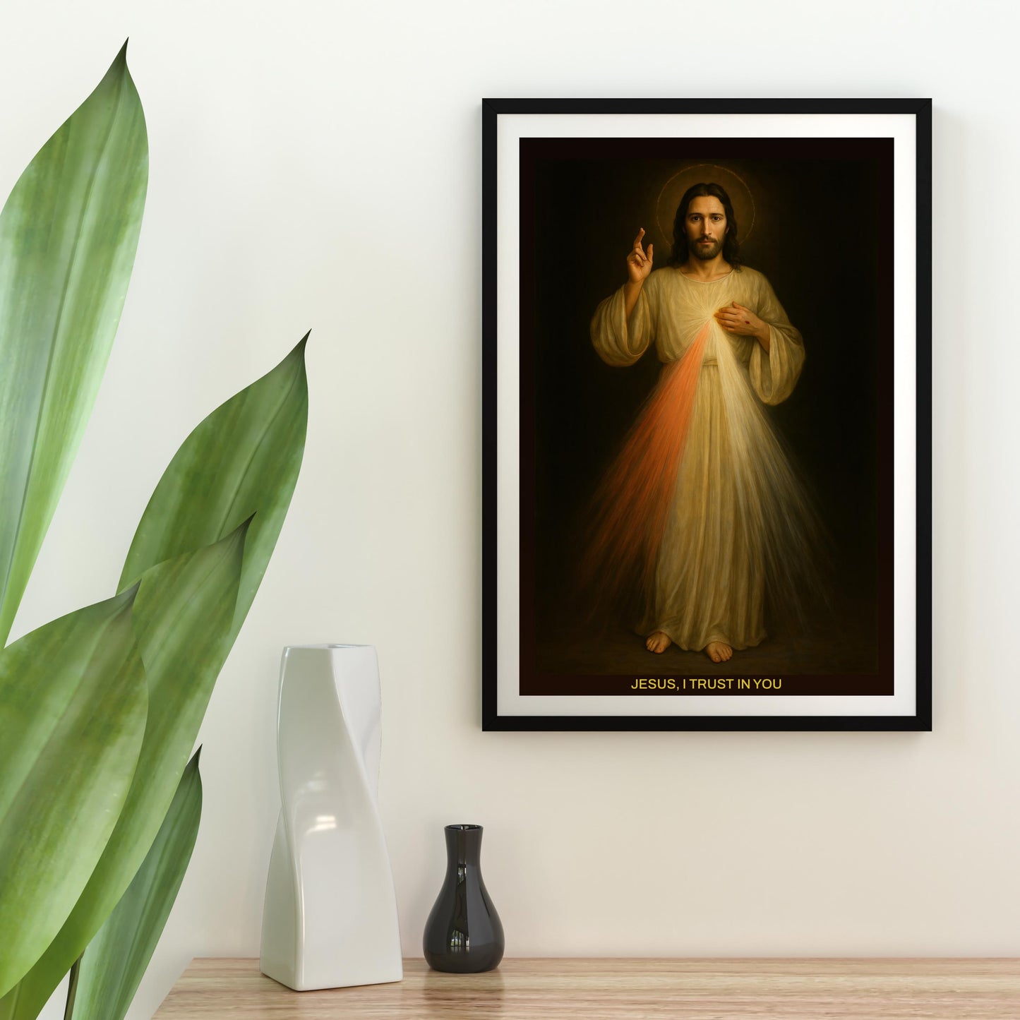 Divine Mercy Jesus Print: Full Length Catholic Christian Wall Art ⬇️ Digital Download