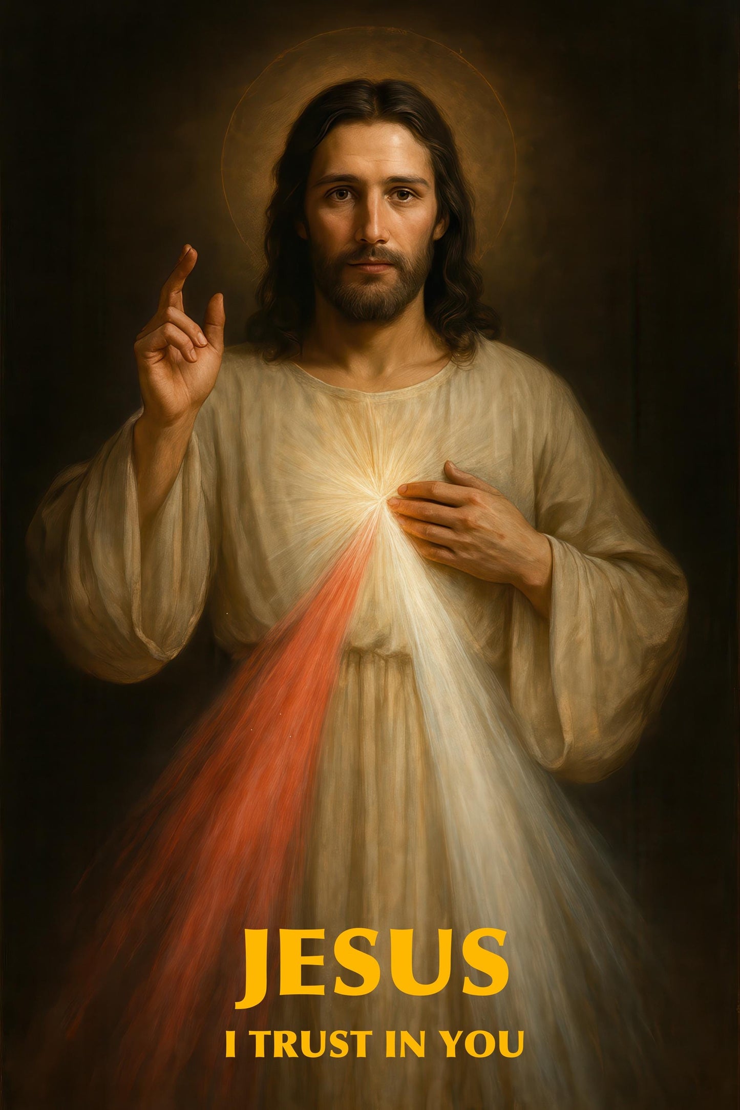 Divine Mercy Jesus Print: Catholic Home Decor, Christian Wall Art ⬇️ Digital Download