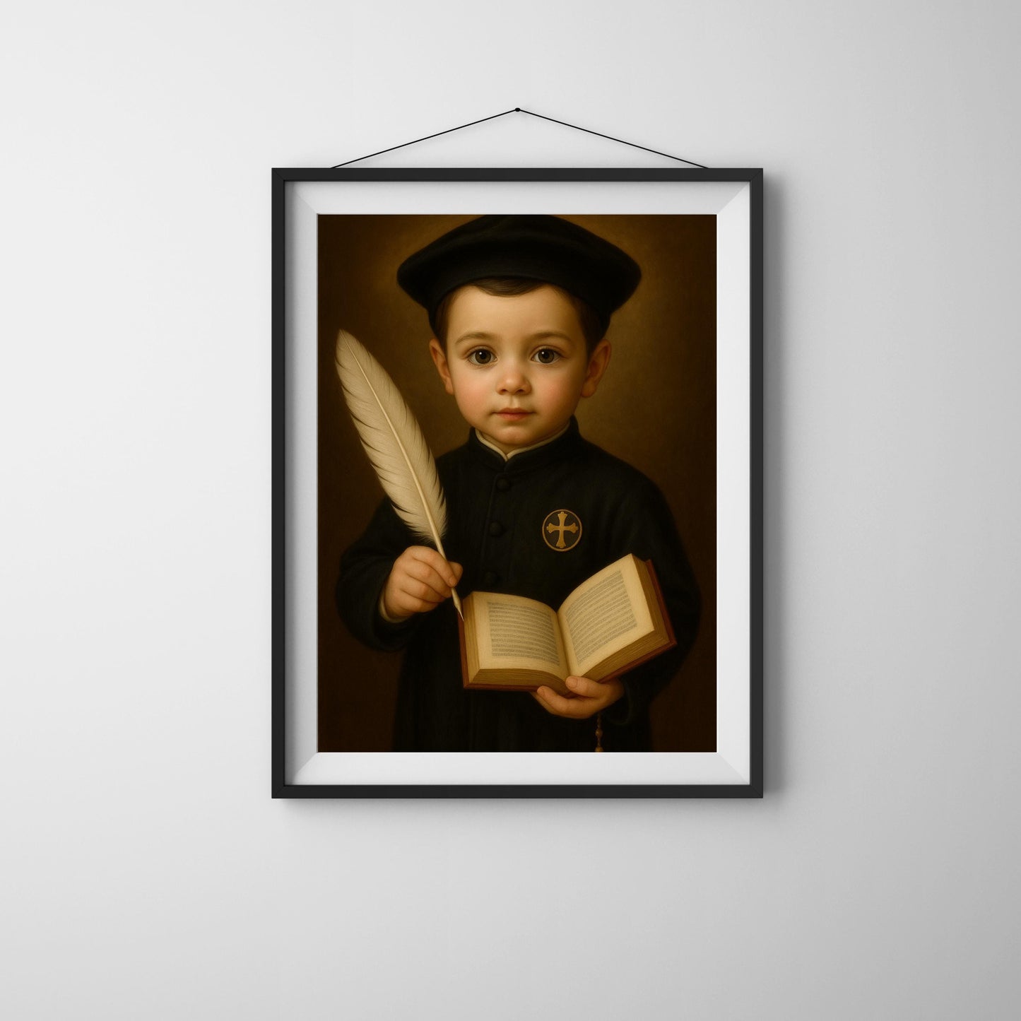 Saint Ignatius Art Print: Baby Saint Ignatius of Loyola Catholic Nursery Decor, Baptism, Baby Shower Faith Gift ⬇️ Digital Download