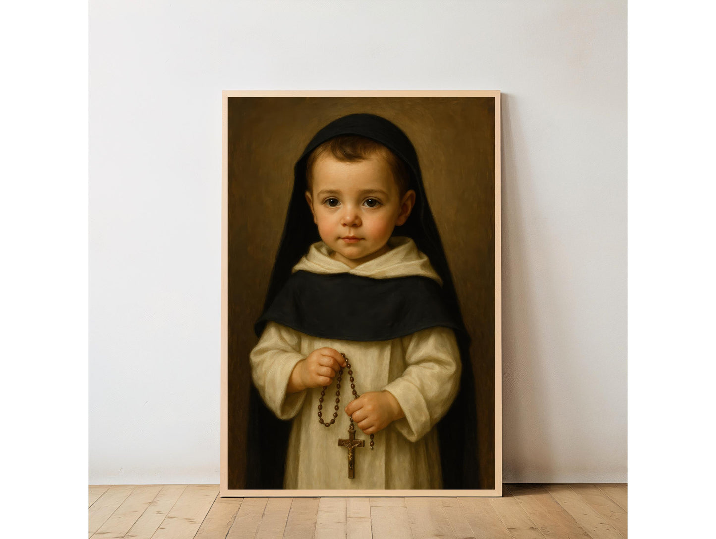 Saint Dominic Print: Catholic Nursery Decor, Rosary Gift, Baptism Gift ⬇️ Digital Download