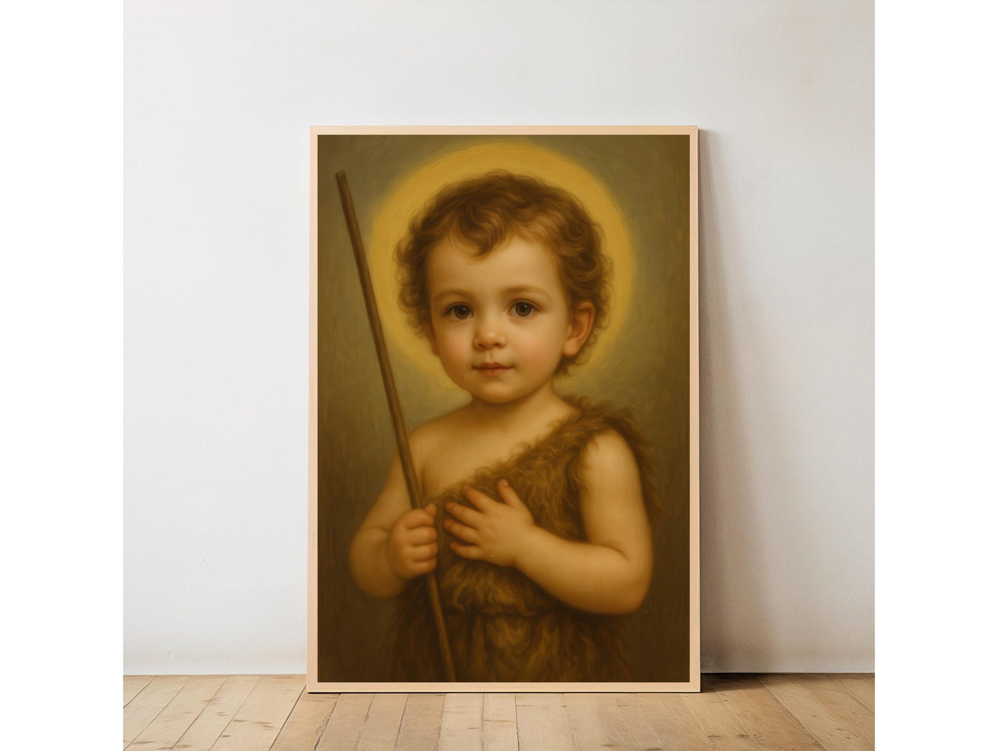 Impression Jean le Baptiste | Saint bébé | Décoration de chambre de bébé catholique | Cadeau de foi (Téléchargement numérique)